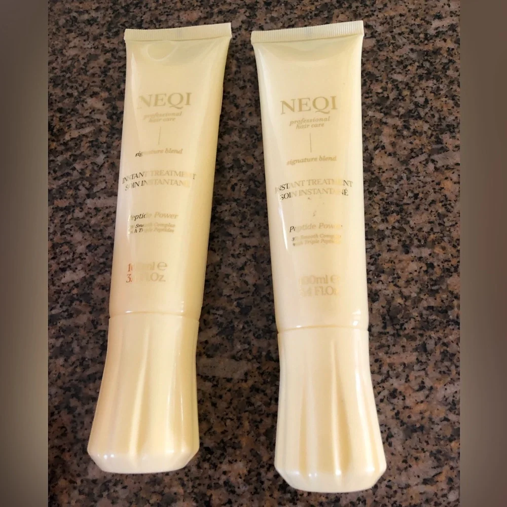 Lot of 2 Neqi Professional Haircare Instant Treatment 100ml 3.4oz Peptide Power